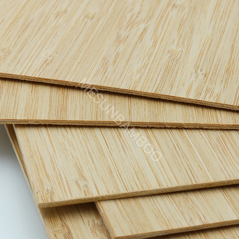 5mm Vertical Natural Bamboo Veneer Plywood - Mesunbamboo